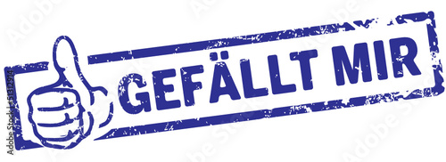 Vector: Stempel gefällt mir Stempel gefällt mir
