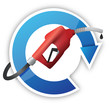 rotating cycle with a gas pump nozzle