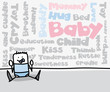 Vector: Tag cloud : Baby Tag cloud : Baby