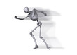 Illustration: Running Metal Man Running Metal Man