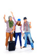 arriving people