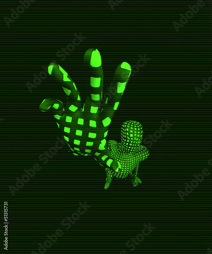 Illustration: The Internet Reaching Out The Internet Reaching Out