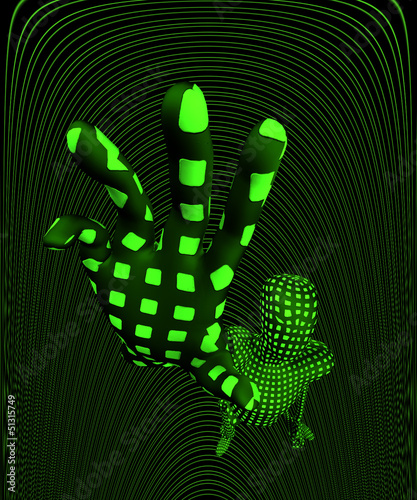 Illustration: The Internet Reaching Out The Internet Reaching Out