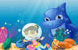 A young scuba diver