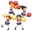 The energetic cheering squad