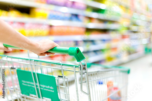 Photo: supermarket cart supermarket cart