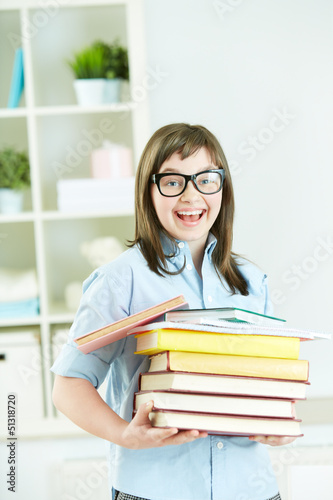 Photo: Student with books Student with books