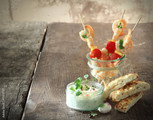 Photo: Tasty shrimp appetizers Tasty shrimp appetizers