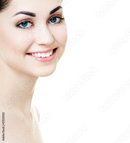 Photo: young beautiful brunette. perfect skin. young beautiful brunette. perfect skin.