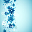 Vector: Vector abstract background with blue cogwheels. Vector abstract background with blue cogwheels.