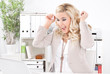 Junge Blonde Frau - Erfolgreic...