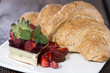 Croissant with jam