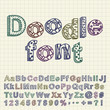 Vector: Abstract doodle font. Vector illustration. Abstract doodle font. Vector illustration.