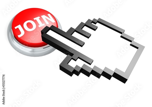 Illustration: Join button with hand cursor Join button with hand cursor