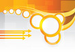 Vector: Vector orange background with circles Vector orange background with circles