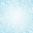 Blue floral background