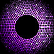 Vector disco lights  purple frame