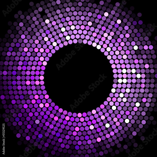 Vector: Vector disco lights purple frame Vector disco lights purple frame