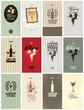 set of business cards on Wine