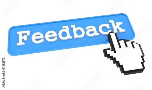 Illustration: Feedback Button. Feedback Button.