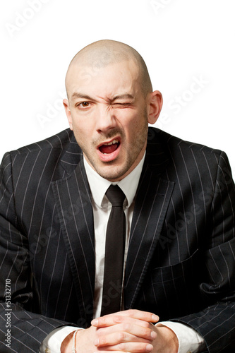 Photo: young business man portrait isolated on white young business man portrait isolated on white