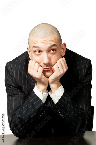 Photo: young business man portrait isolated on white young business man portrait isolated on white