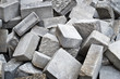 Foto: Tas de pavés en béton Tas de pavés en béton