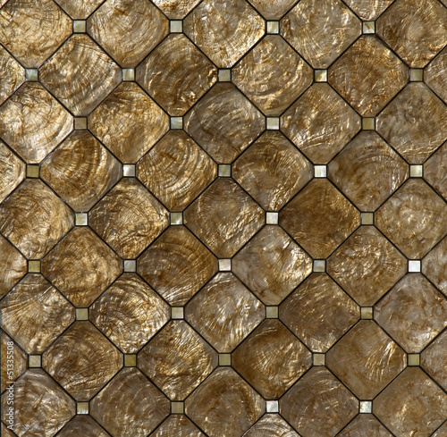 Photo: wall made of shells wall made of shells