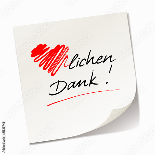 Vector: Herzlichen Dank! Herzlichen Dank!