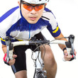  Cycler riding on bicycle