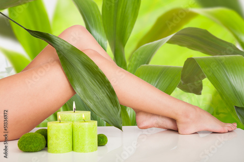 Photo: Beautiful Woman Legs In Spa Beautiful Woman Legs In Spa
