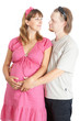 Portrait of a happy young pregnant woman with her husband