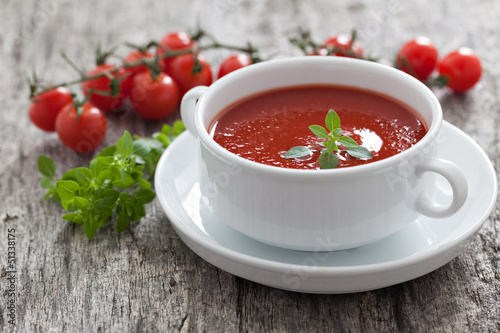 Photo: frische Tomatensuppe frische Tomatensuppe