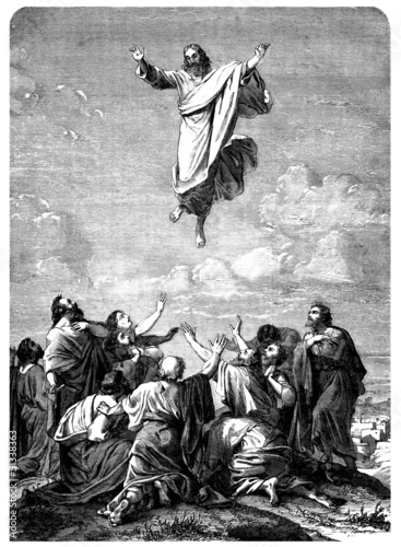 Illustration: Christian Scene : The Ascension Christian Scene : The Ascension