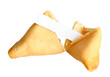 Foto: Fortune cookie, isolated on white Fortune cookie, isolated on white