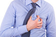 Businessman with heart attack.