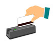 Illustration: Lettore di badge - smart card Lettore di badge - smart card