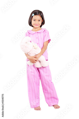 Photo: Pajama And Teddy Bear Pajama And Teddy Bear