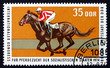 Postage stamp GDR 1974 British Thoroughbred Race Horse