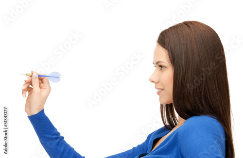 Photo: businesswoman with dart businesswoman with dart