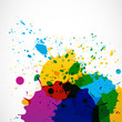 abstract grunge splash paint