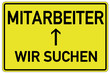 Wir suchen Mitarbeiter Schild  #130411-svg01