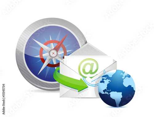 Illustration: Fast direct mail service concept illustration Fast direct mail service concept illustration