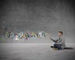 Internet and social network concept