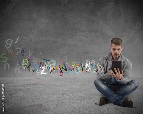 Photo: Internet and social network concept Internet and social network concept
