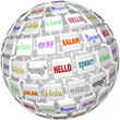 Hello Sphere Word Tiles Global Languages Cultures Hello Sphere Word Tiles Global Languages Cultures