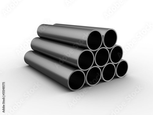 Illustration: steel pipes steel pipes