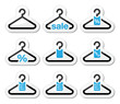Sale, buy 1 get 1 free  hanger icons set