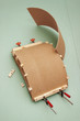 Gluing the workpiece of hardboard using  patterns