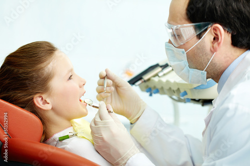 Photo: Teeth examination Teeth examination
